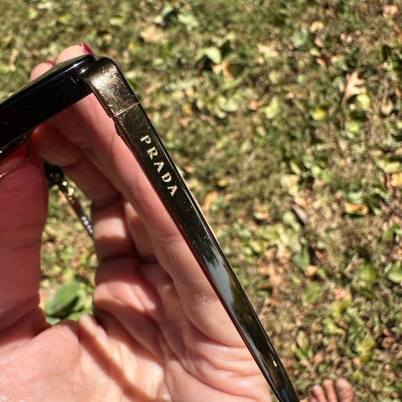PRADA black and gold sunglasses SRP 53s - Picture 14 of 16